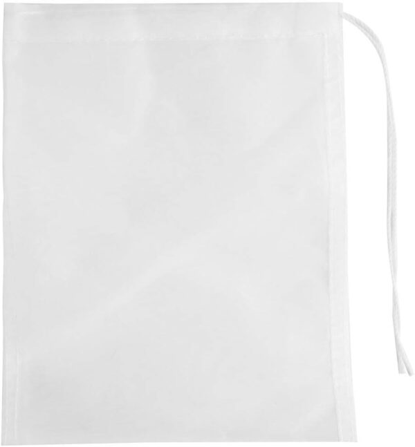 SLSON 5 Pcs Media Filter Bag Aquarium Fine 180 Micron Mesh Filter Bags Reusable Nylon Drawstring Bags for Fish Tank Activated Carbon,Charcoal,Bio Balls Filter Accessories,White - Image 7