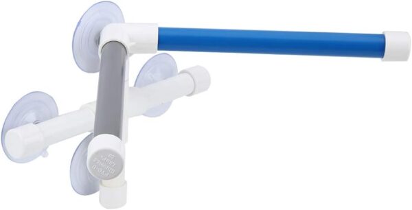 Winnfy Pet Parrot Bath Perches Standing Platform PVC Bird Bath Shower Bathing Perch Stand with Suction Cup for Parrot Macaw - Image 5