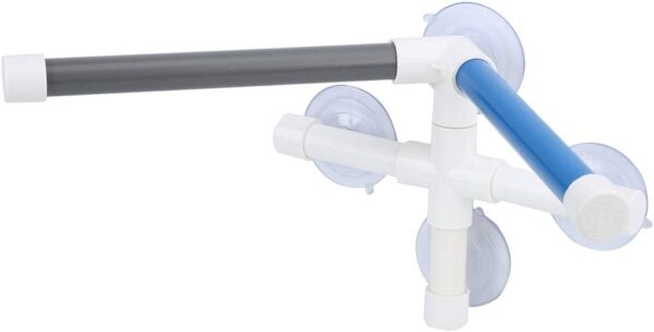 Winnfy Pet Parrot Bath Perches Standing Platform PVC Bird Bath Shower Bathing Perch Stand with Suction Cup for Parrot Macaw - Image 2
