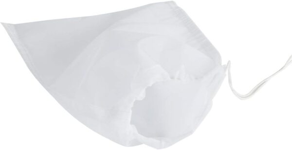SLSON 5 Pcs Media Filter Bag Aquarium Fine 180 Micron Mesh Filter Bags Reusable Nylon Drawstring Bags for Fish Tank Activated Carbon,Charcoal,Bio Balls Filter Accessories,White - Image 6