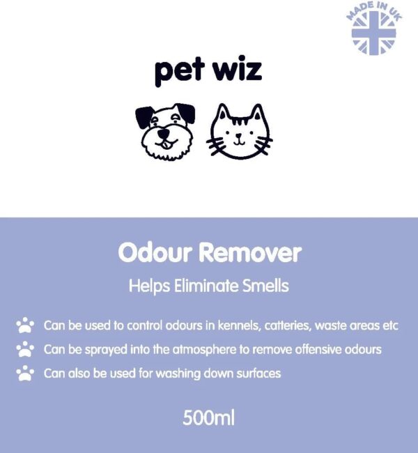 Odour Remover, Helping to Eliminate Smells & Used to Control Odours in Kennels and Catteries, 500ml, Made in UK. - Image 2