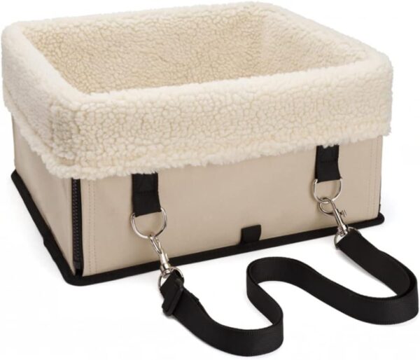 2pcs Car Dog Bag Car Seat Pet Booster Car Seats Sheep Wool Seats Dog Car Booster Seats Pet Seats Car Foldable Carrier Lathe Seats Foldable Pet Bag Pet Bag Seats House Cats and Dogs - Image 3