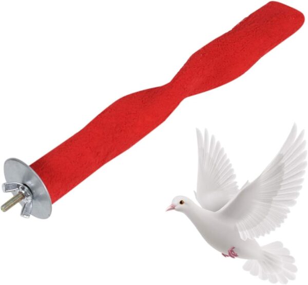 POPETPOP Bird Perches for Parrots-Bird Perch Nail File Cage Bird Perches Feet and Beak Safety Material to Trim Nails and Beak and Promote Healthy Feet Random Color - Image 2