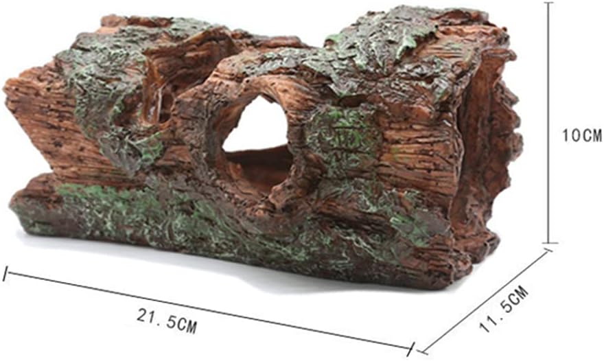 NORHOR Fish Tank Ornament, Aquarium Resin Cave Ornaments Fish Tank Decorations Tree Log For Hiding - Image 3