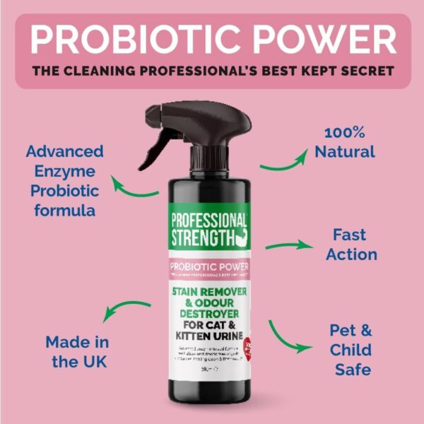 Professional Strength Cat Urine Destroyer - Eliminate Cat Urine Odor and Prevent Future Territory Marking - Image 3