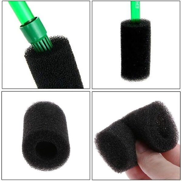 GOIYZTTR 10 Pcs Aquarium Pre-Filter Sponge Roll, Intake Filter Sponge for Aquarium, Fish Tank, Prevent Inhalation of Small Animals, Black, 20 mm - Image 4