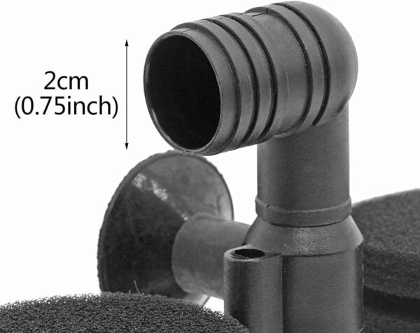 Uotyle Double Sponge Filter, Fish Tank Double Sponges Filters For Aquarium Black Silent Bio-Sponge Filter (Large) - Image 4
