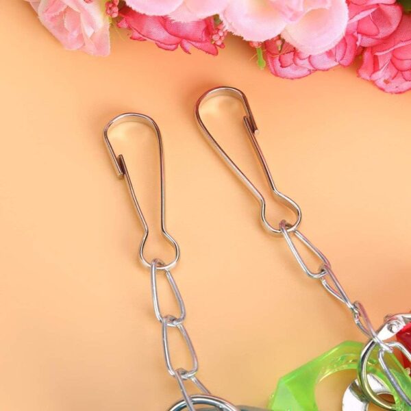 Ycnpeatt 1Piece Bird Swing Toys Parrot Hanging Chewing Toys for Parakeet Cockatiel Conure Cockatoo Macaw African Greys Parrot Cage Toys - Image 3