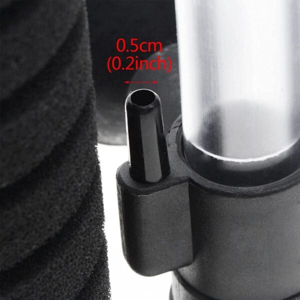Uotyle Double Sponge Filter, Fish Tank Double Sponges Filters For Aquarium Black Silent Bio-Sponge Filter (Large) - Image 3