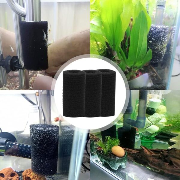 Geluode Intake Filter Sponge,12 PCS Aquarium Internal Fish Tank Filter Sponge Replacement Filters Covers Sponges,Includes 2 Size - Image 5