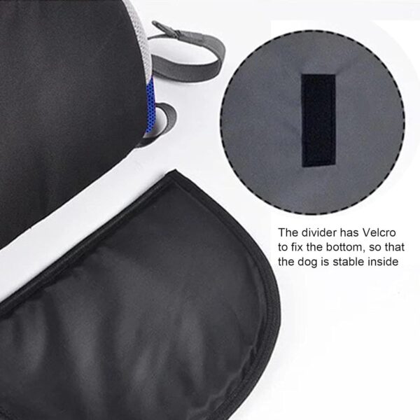 meimiao Portable Pet Travel Backpack, Breathable Mesh Double Shoulder Pet Carrier Bag, with Small Dogs Cats Puppy Head Out Design, for Hiking Trip Shopping Outdoor Use, Pets Supplies - Image 9