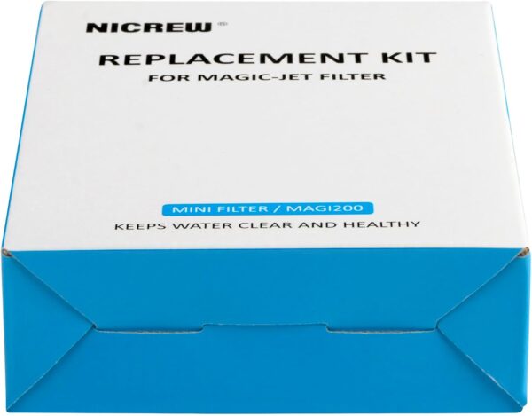 NICREW Replace Cartridge for Fish Tank Filter 150L/H & 200L/H, Aquarium Filter Foam and Active Carbon - Image 8