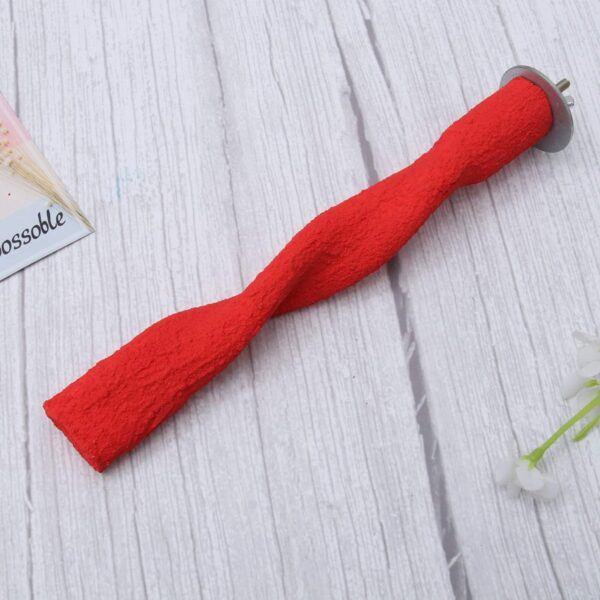 POPETPOP Bird Perches for Parrots-Bird Perch Nail File Cage Bird Perches Feet and Beak Safety Material to Trim Nails and Beak and Promote Healthy Feet Random Color - Image 5