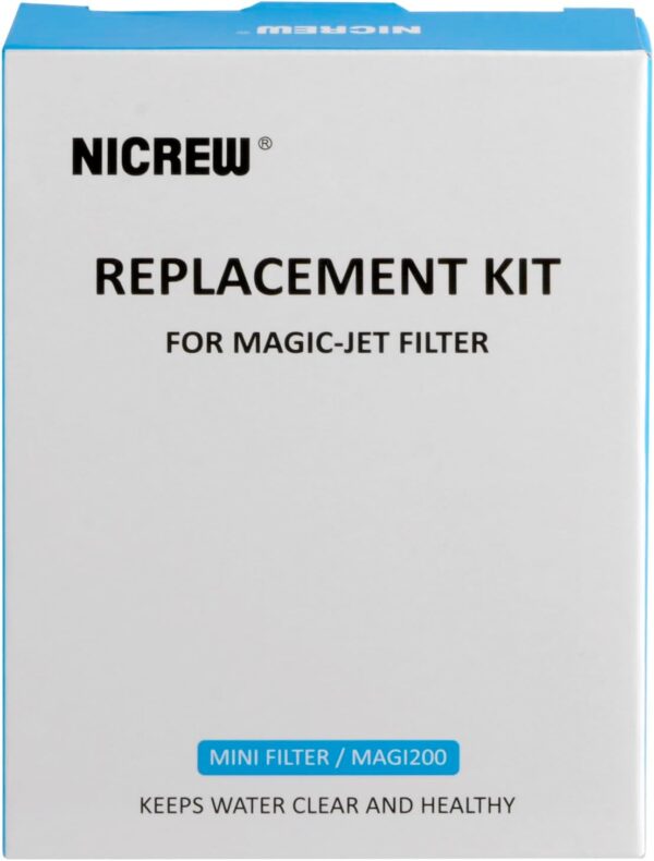 NICREW Replace Cartridge for Fish Tank Filter 150L/H & 200L/H, Aquarium Filter Foam and Active Carbon - Image 6