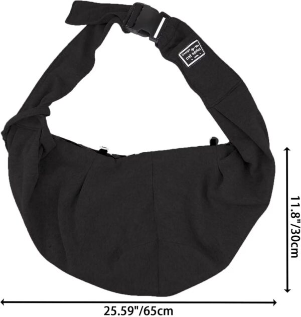 ESPFHN Pet Sling Carrier Reversible Hands Free Sling Carrier Shoulder Bag Adjustable Tote Bag with Front Pocket Outdoor Travel Sling Carrier for Small Dog Cat Rabbit Walking Daily Use - Image 4