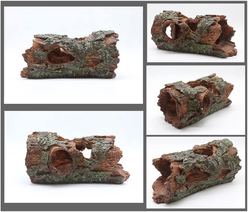 NORHOR Fish Tank Ornament, Aquarium Resin Cave Ornaments Fish Tank Decorations Tree Log For Hiding - Image 4