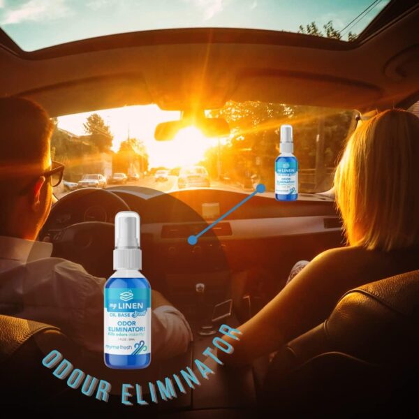 MyMe Fresh Linen Long Lasting Oil Based Spray Air Freshener Odour Remover Eliminator, Linen Scent, Tough on Bad Smells Pets Toilets Office Room Scent - Image 6