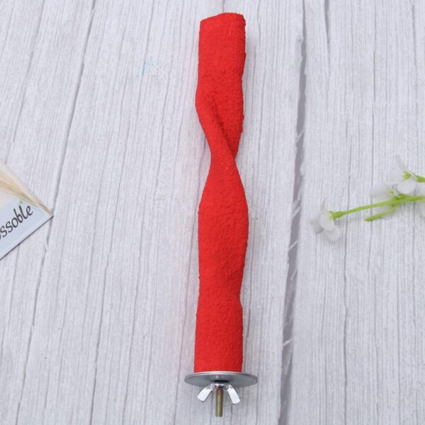 POPETPOP Bird Perches for Parrots-Bird Perch Nail File Cage Bird Perches Feet and Beak Safety Material to Trim Nails and Beak and Promote Healthy Feet Random Color - Image 3