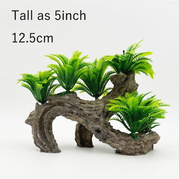 Smoothedo-Pets Fish Tank Decorations Aquarium Decoration Rock Caves Shrimp Cichlid Hiding Breeding Spawning Aquarium Plants Ornaments (Coconut Leaf/Wood) - Image 4