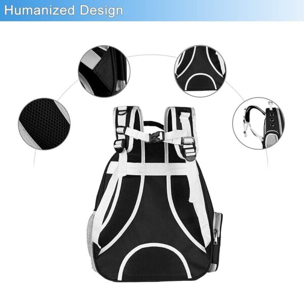 BEIKOTT Cat Backpack Carriers Bag, Dog Backpack, Pet Bubble Backpack for Small Cats Puppies Dogs Bunny, Airline-Approved Ventilate Transparent Capsule Backpack for Travel, Hiking and Outdoor Use - Image 5
