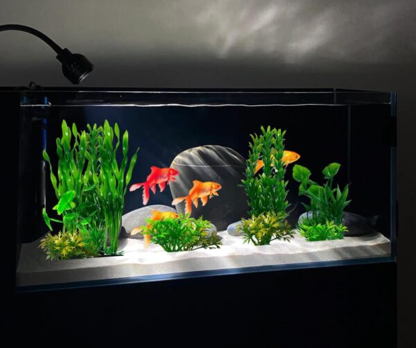 BEGONDIS 16pcs Aquarium Artificial Green Water Plants, Green Fish Tank Plastic Decorations Plant, Fake Fish Tank Decor - Image 5