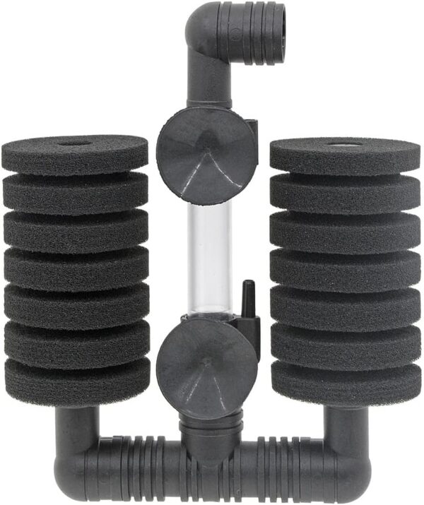 Uotyle Double Sponge Filter, Fish Tank Double Sponges Filters For Aquarium Black Silent Bio-Sponge Filter (Large) - Image 2