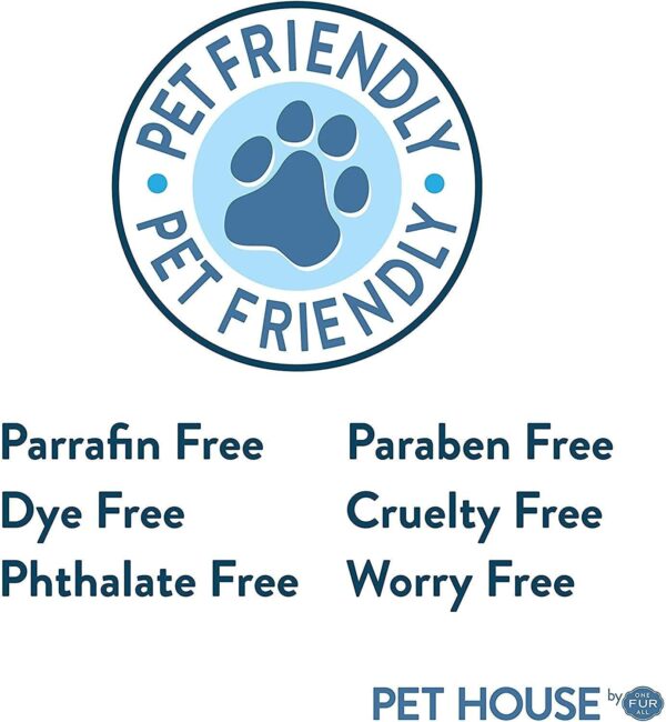 One Fur All - 100% Natural Soy Wax Candle- Pet Odour Eliminator, Up To 60 Hours Burn Time, Non-toxic, Reusable Glass Jar Scented Candles – Pet House Candle (Vanilla Sandalwood) - Image 6