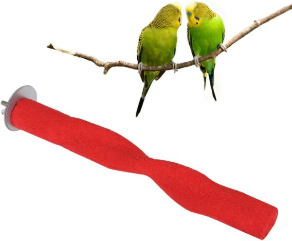 POPETPOP Bird Perches for Parrots-Bird Perch Nail File Cage Bird Perches Feet and Beak Safety Material to Trim Nails and Beak and Promote Healthy Feet Random Color - Image 4
