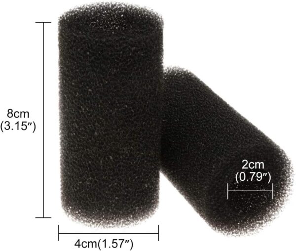 SENZEAL 4PCS Pre-Filter Sponge Foam Roll Aquarium Intake Filter Sponge Cover for Aquarium Fish Tank (L) - Image 2