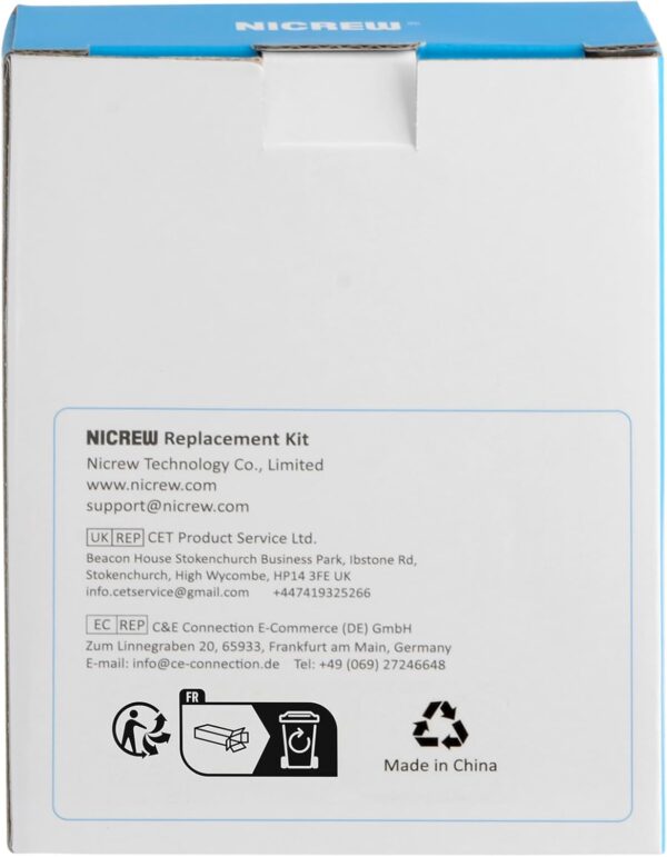 NICREW Replace Cartridge for Fish Tank Filter 150L/H & 200L/H, Aquarium Filter Foam and Active Carbon - Image 5