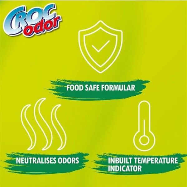 Fridge Deodoriser Croc Odor 2 x 2 pack | 4 x 33g Fridge Odour eliminator - Image 4
