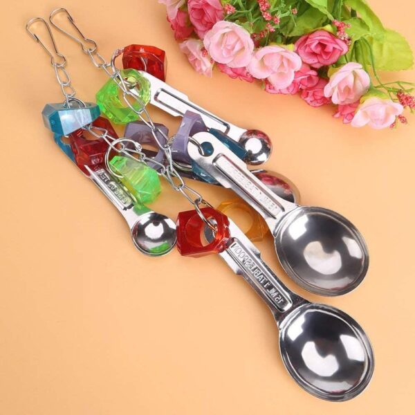 Ycnpeatt 1Piece Bird Swing Toys Parrot Hanging Chewing Toys for Parakeet Cockatiel Conure Cockatoo Macaw African Greys Parrot Cage Toys - Image 4