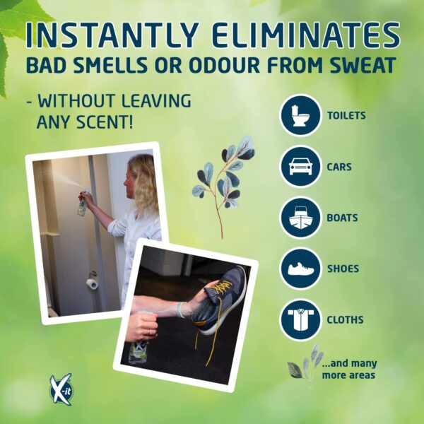 Odour Eliminator, Natural, Scentless, Allergy Friendly Odour Remover for Clothes, Home Fabrics, Pet Odour, Wounds, Shoes, Works Instantly, Destroys all Unpleasant Smells at Source, Without Perfume - Image 5