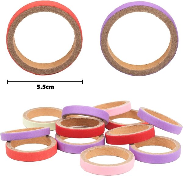 Bohue 12Pcs Parrot Chewing Toy Parrot Biting Paper Ring Colorful Cardboard Ring for Birds Parrot - Image 2