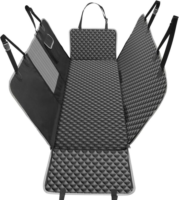 KYG Dog Car Seat Cover Hammock Dog Seat Cover with Mesh Window Durable Scratch Proof And Waterproof Car Rear Seat Protection Cover Pet Car Seat Cover For Cars/Trucks/Suv 135 X 140cm - Image 9