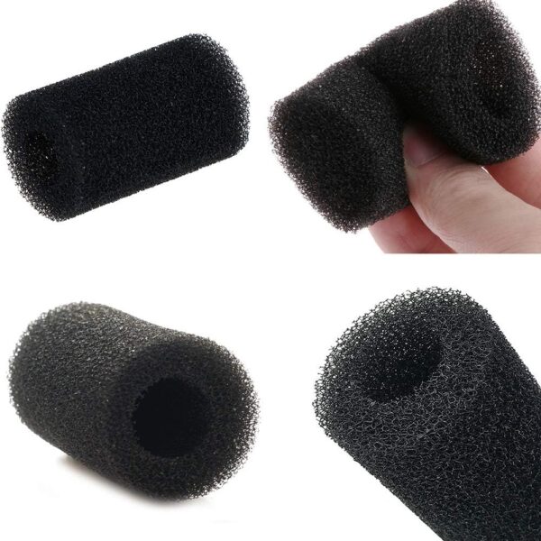 GOIYZTTR 10 Pcs Aquarium Pre-Filter Sponge Roll, Intake Filter Sponge for Aquarium, Fish Tank, Prevent Inhalation of Small Animals, Black, 20 mm - Image 2