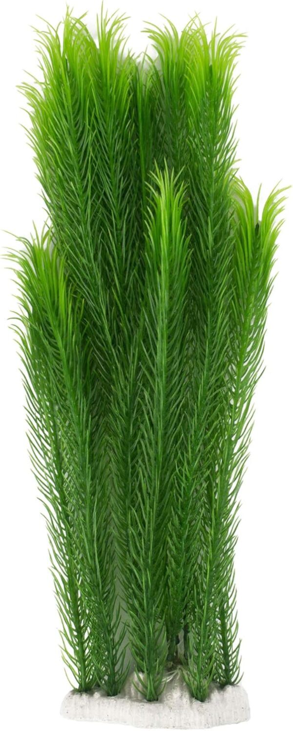 Mascot Pets 40cm Life LIke Tall Large Green Plastic Artificial Plant Wild Bush Reeds for Aquarium Fish Tank Aquatic Greenery Décor Decoration Water Grass Plants Hide - Image 4