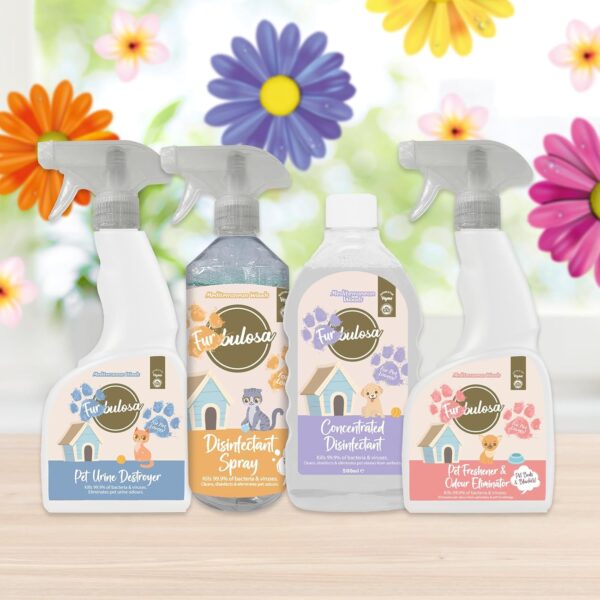 Fabulosa Furbulosa Pet Urine Destroyer, Perfect for Removing Pet Urine Stains and Scents, Odour Remover and Pet Deodorising Spray, 500ml, 6 Pack, Mediterranean Woods - Image 6