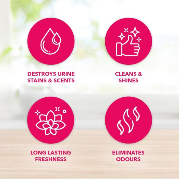 Fabulosa Furbulosa Pet Urine Destroyer, Perfect for Removing Pet Urine Stains and Scents, Odour Remover and Pet Deodorising Spray, 500ml, 6 Pack, Mediterranean Woods - Image 3