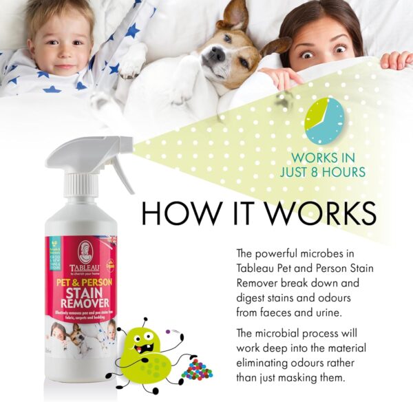 Pet And Person Stain and Odour Remover, Non-toxic, No Rinsing Formula, 500ml - Image 6