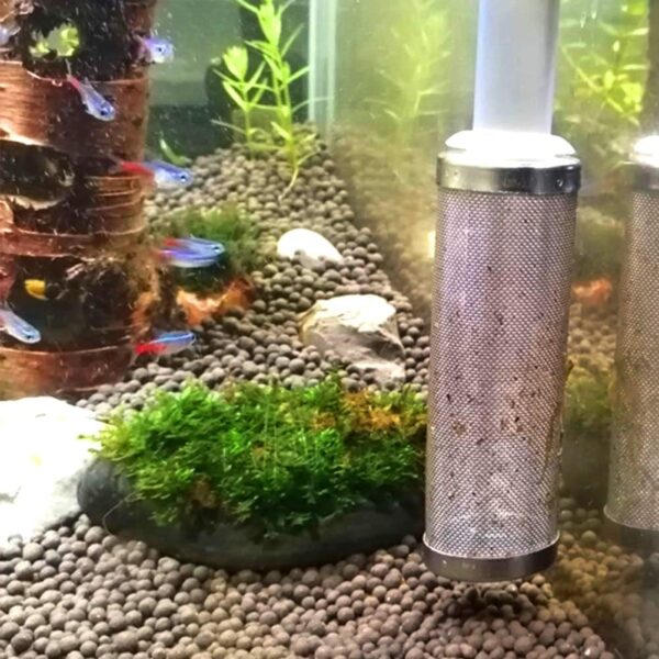 Aquarium Filter Fish Tank Intake Filter,Aquarium Intake Strainer,Filter Inlet Inflow Basket Protector Guard，Stainless Steel Shrimp Filter Guard Aquarium Mesh Net for Protecting Fish Shrimp （12mm） - Image 7