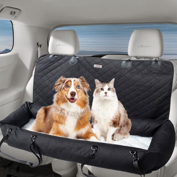 Dog Car Seat Large Size Dog,Double Dog Car Seat,Dog Car Beds for Medium Dogs,Pet Booster Seat,Puppy Car Seat,Extra Large Dog Car Seat,Dog Car Seat Up to 55lb - Image 7