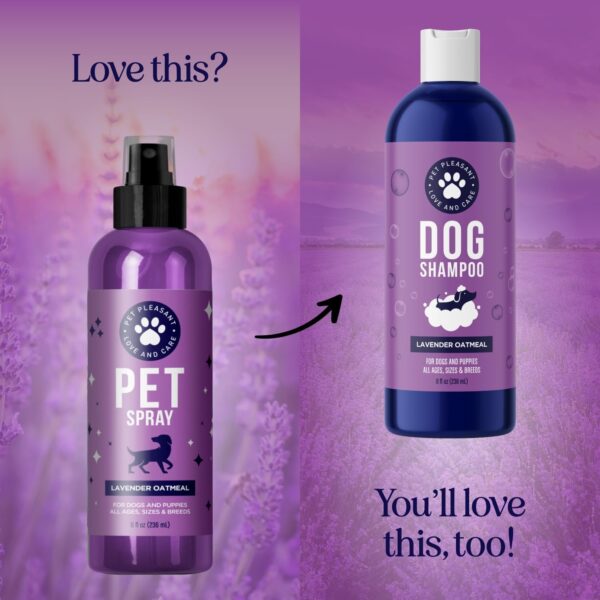 Cleansing Dog Deodorant Spray - Sulphate Free Dog Spray for Smelly Dogs and Detangling Spray for Dogs and Puppies with Lavender Essential Oil - Refreshing Dog Grooming and Dog Calming Spray - 236 ml - Image 8