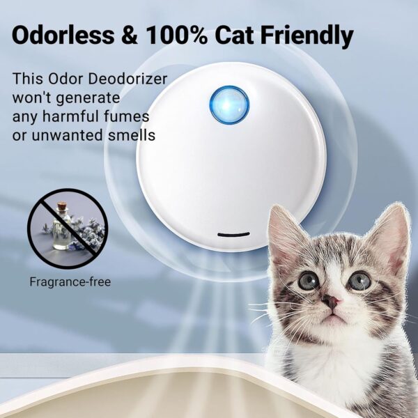 Cat Litter Deodorizer, Pet Odour Remover 99% Deodorization Litter Box Odor Eliminator for Small Animals Toilet or Home, Cat Urine Smell Remover Litter Trays Freshener, Travel Air Purifiers - Image 4