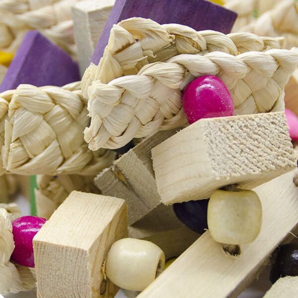MQFORU Bird Toy Parrot Toy Made with Nature Wood, Parrot Toys for Large and Medium Birds, Best Toys for African Grey, Parakeets, Amazon Parrots, Finch, Budgie, Cockatiels, Conures ect - Image 8