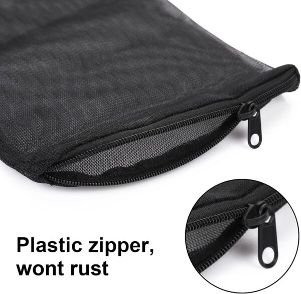 cobee Aquarium Filter Bags,10Pcs Fish Tank Media Mesh Filter Bag with Plastic Zipper, High Flow Media Mesh Filter Bags for Fish Tank Bio Balls(1mm Mesh Hole) - Image 6
