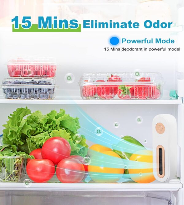 Fridge Deodoriser Fresheners Odour Eliminator Last for 10 Years: [4 IN 1] Rechargeable Fridge Smell Remover Odour Absorber for Closet/Pet/Car-More Effective Than Baking Soda Bamboo Air Purifying Bags - Image 2