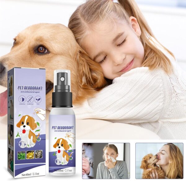 KOAHDE Pet Clear Odor Spray,Natural Pet Odor Spray,Pet Odor Removal Spray,Dogs Odor Removal Spray,Pet Odour Eliminator Spray,Cat Spray Odour Remover,Pet Stain and Odour Remover,60ML,1PC - Image 2