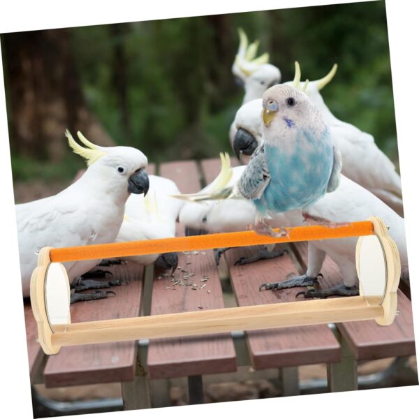 Yardwe 5pcs Chicken Stand Parrot Training Rack Bird Perch Stands Wood Bird Standing Rack Cockatiel Stand Bird Standing Stand Chick Perch Toy Table Bird Perch Office Chew Wooden The Swing - Image 8