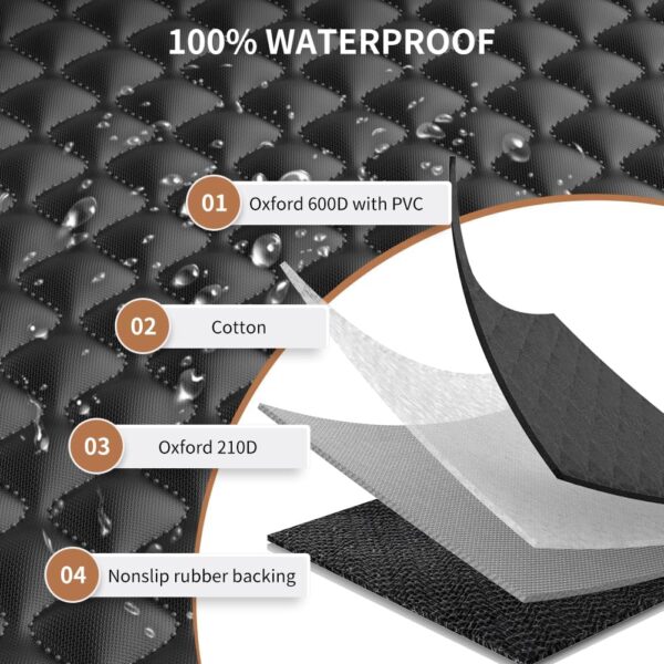 KYG Dog Car Seat Cover Hammock Dog Seat Cover with Mesh Window Durable Scratch Proof And Waterproof Car Rear Seat Protection Cover Pet Car Seat Cover For Cars/Trucks/Suv 135 X 140cm - Image 5